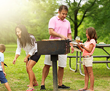 family at the park