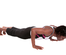 Image of a woman exercising